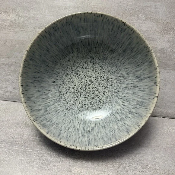 Denby Halo Speckle Coupe‎ Cereal Bowl Blue Grey, Made in England 6.5" - Picture 5 of 7